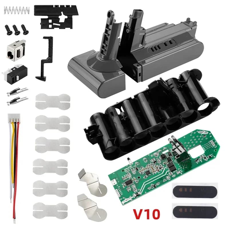 V10 Batteria Al Litio Custodia In Plastica Circuito di Protezione di Ricarica PCB per Dyson V10 25.2V Aspirapolvere Assoluto SV12 Fluffy