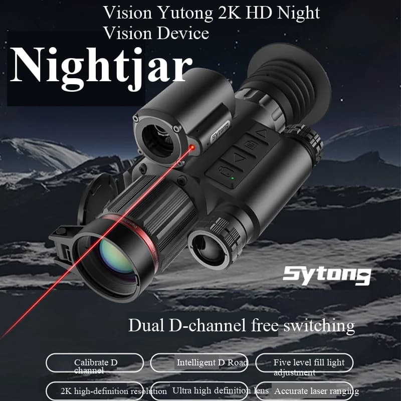 Telescopio telemetro ad alta definizione per esterni Shi Yutong HT-70LRF, giorno e notte, impermeabile, antiappannamento e resistente agli urti