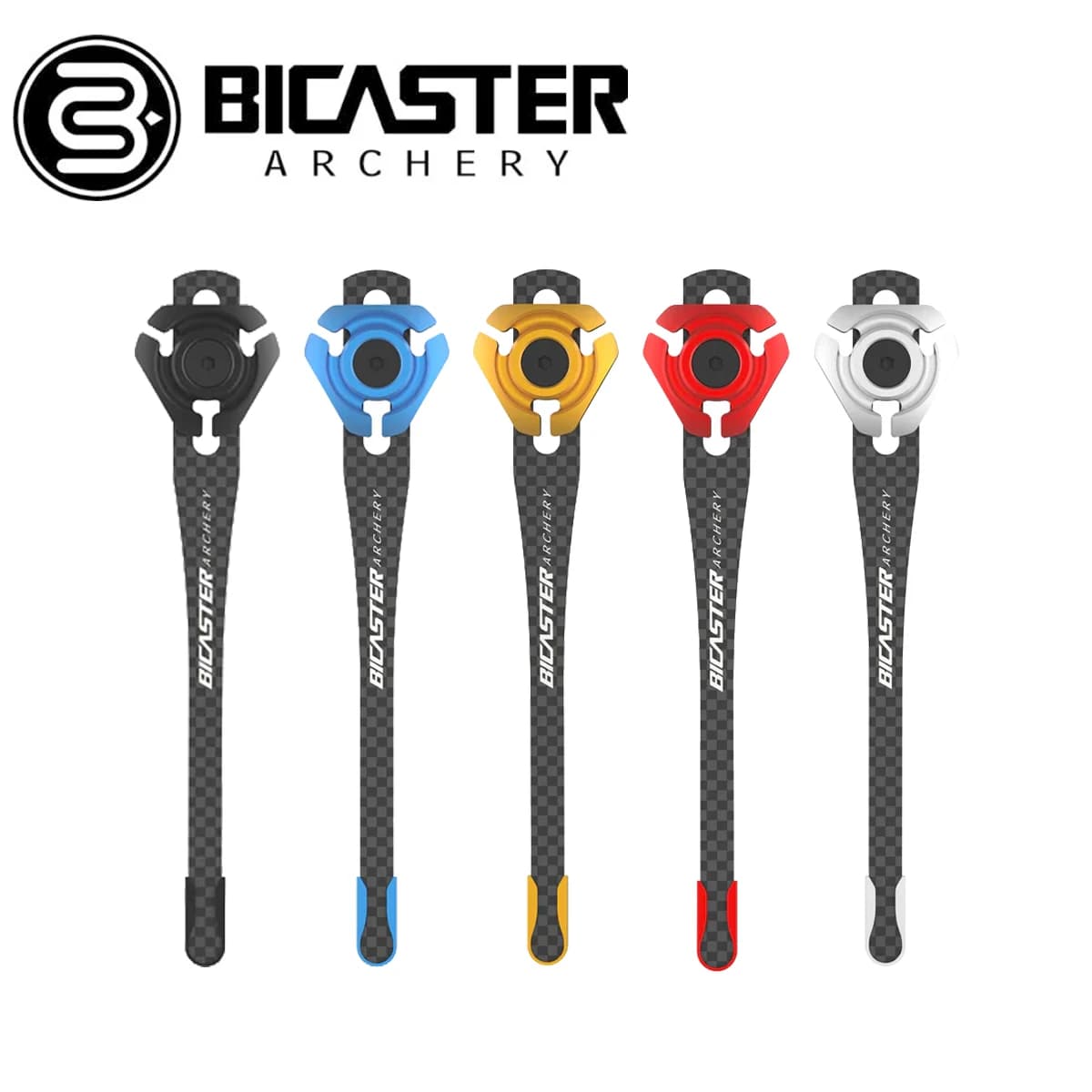 BICASTER NEO CARBON CLICKER Arco Ricurvo con Indicatore di Lunghezza in 5 Colori, Accessori per Tiro con l'Arco e Attrezzatura per Tiro al Bersaglio