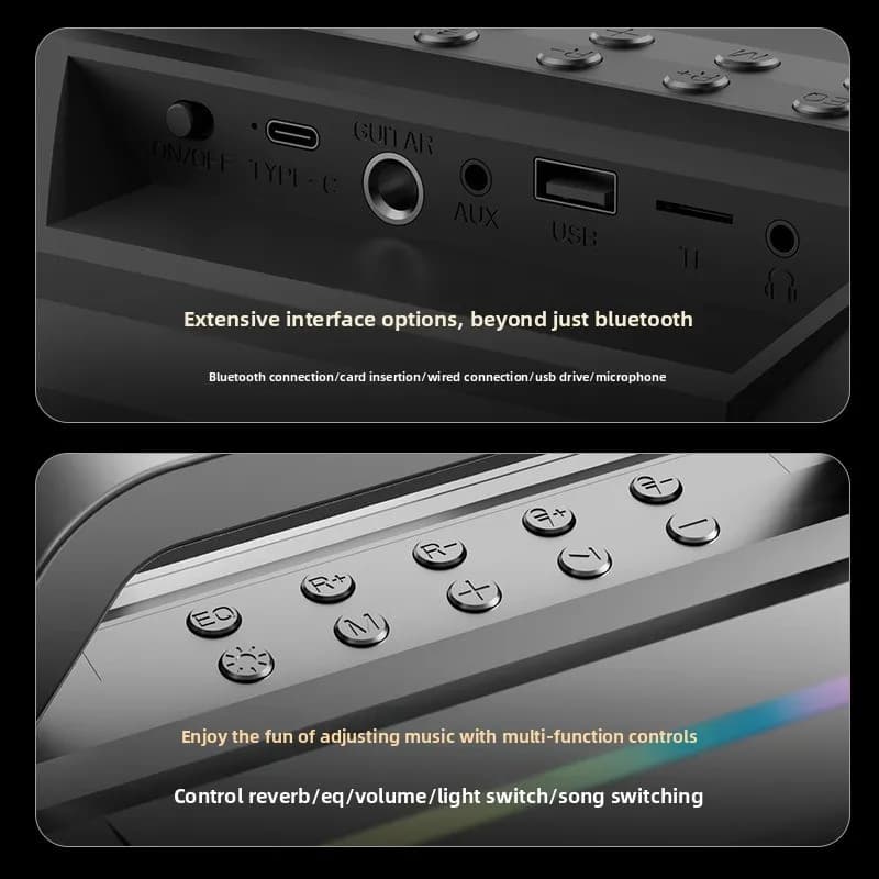 Karaoke Machine With OTG Live Streaming Support One Key Vocal