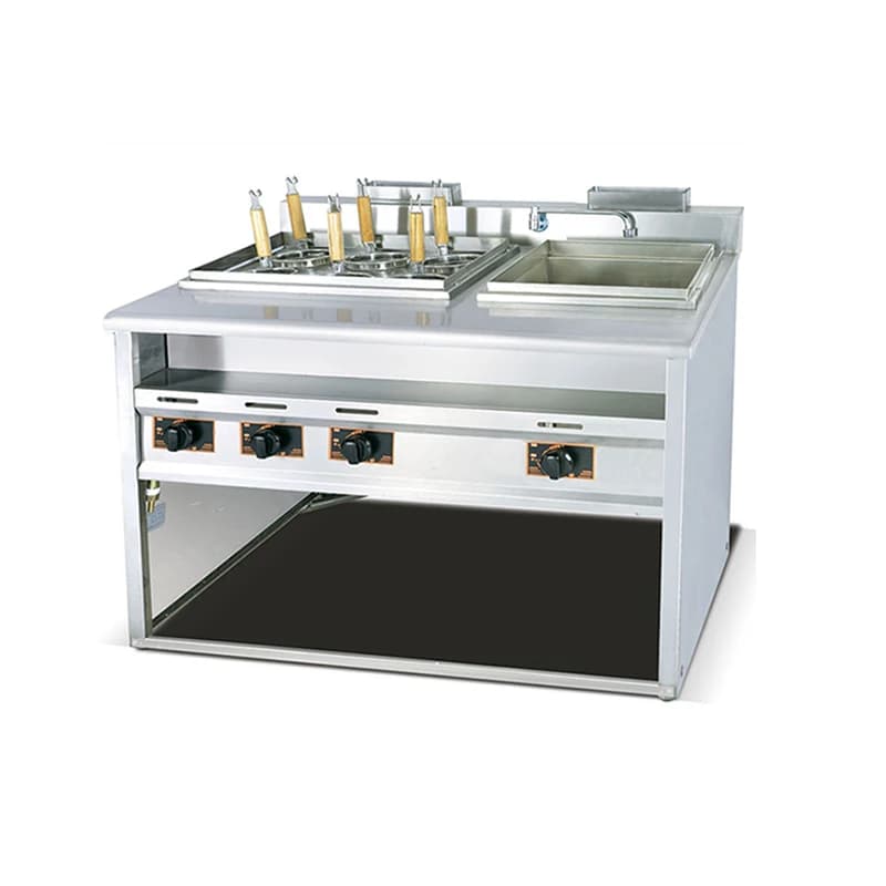 Bollitore per Pasta in Acciaio Inox, Cuocipasta Verticale a Gas con Convezione, Macchina per Bollire la Pasta