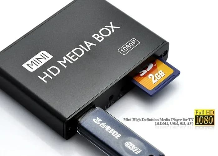 Lettore multimediale HDD Full HD 1080P lettore multimediale esterno USB con supporto per TV multimediale SD MKV H.264 RMVB lettore HDD WMV K16