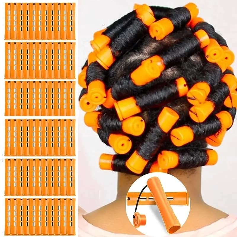 10 pieces roller for hair curlers to curl without heat rods to curl without heat bigodin for magical hair without heat wave rods for permanent casual curls