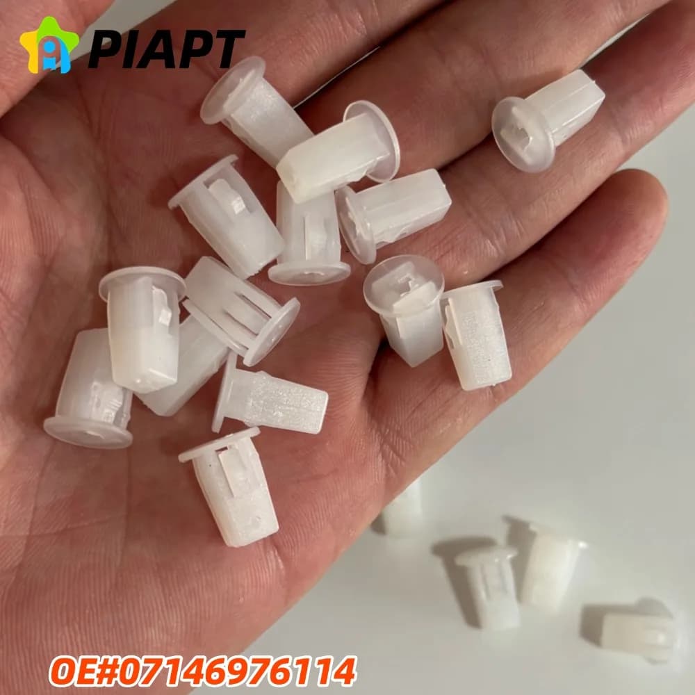 50 Pezzi OE # 07146976114 Pannello di Rivestimento Paraurti Posteriore e Gommini per Viti di Montaggio Condotto Aria per BMW 07-14-6-976-114 Serie 1,2,3,4,5,6,7 e X