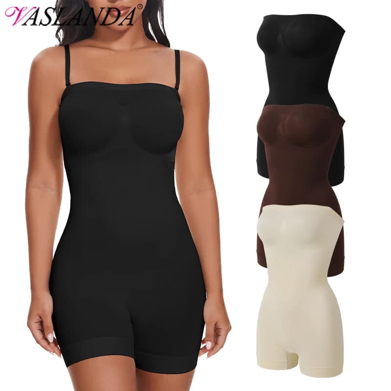Strapless Shapewear Bodysuit Butt Lifter Body Shaper for Women Under Dress Tummy Control full Body Shapewear