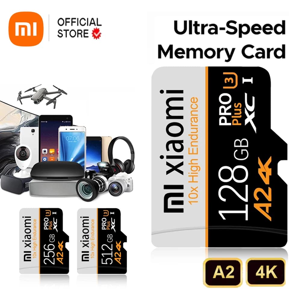 SD Memory Card 128GB For Xiaomi Phone Tablet UAV High Speed Micro TF Card Class 10 TF/SD Flash Card Memoria SD Card 256GB 512GB