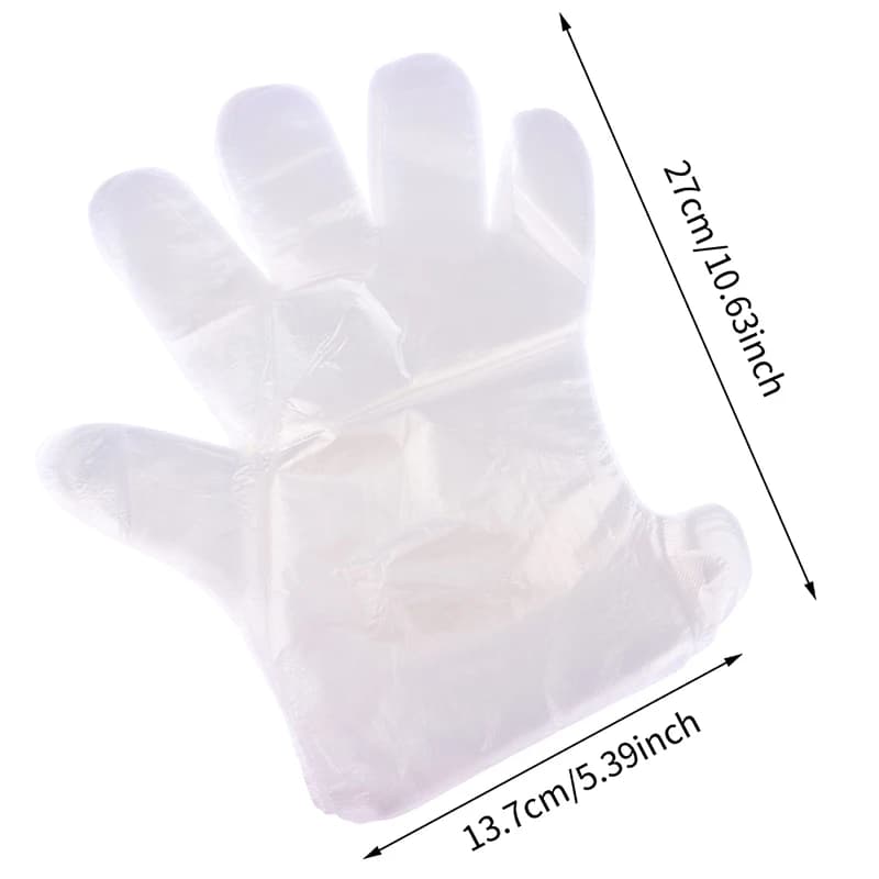 100 pezzi monouso PE guanti vuoti coprigambe scarpe trasparenti copertura paraffina bagno esfoliante piedi e mani maschera borse per terapia