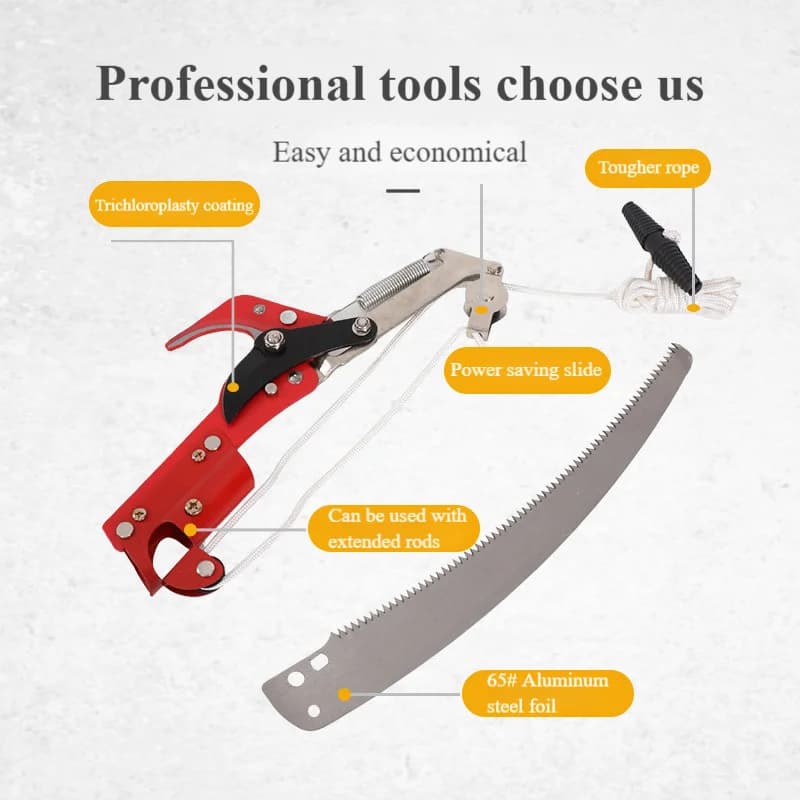 Industrial Telescopic Scissors in FRP Isolated for High Feeding, Chain Saw for Fruit Trees and Frutteti with Auction