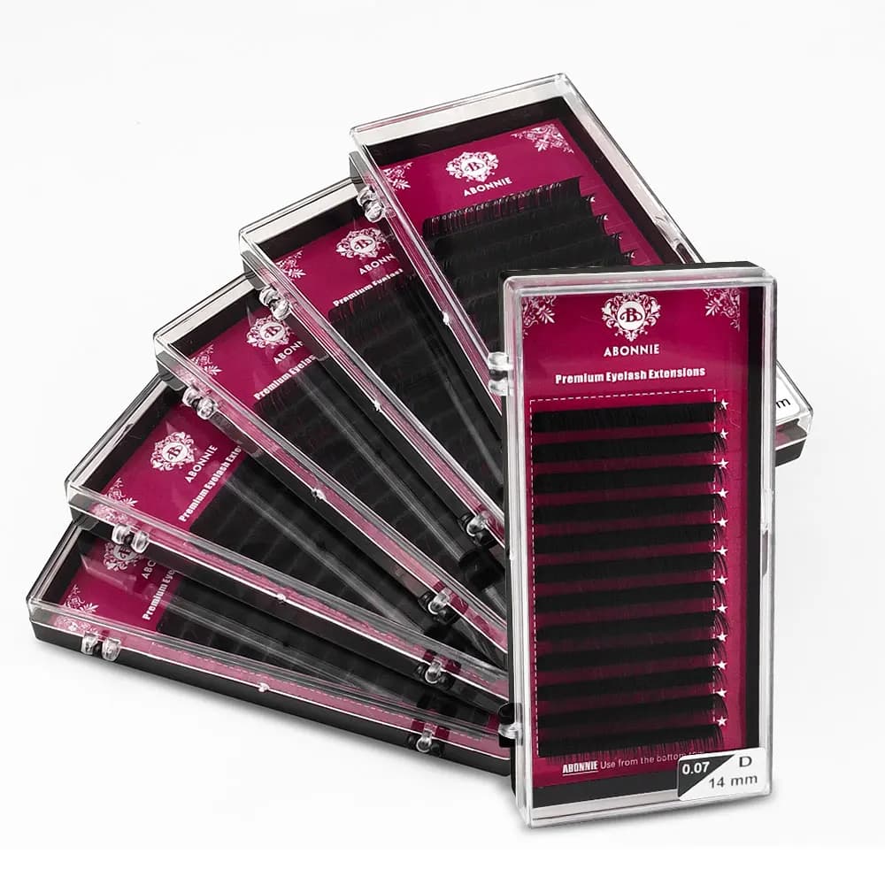 Abonnie 12 Lines Single Eyelash Eyelashes Premium Volum Tary Eyelashes Extension for Eye Beauty Makeup