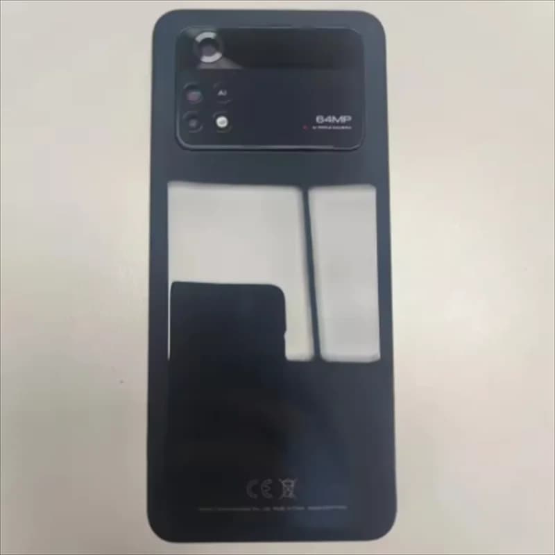 For Xiaomi Poco M4 Pro 4G MZB0B5VIN 2201117 PI Back Battery Cover Rear Door Housing Case With Camera Lens Replacement Parts