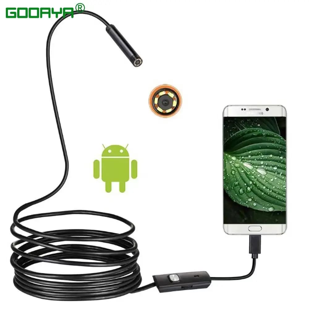 IP67 waterproof endoscopic camera from 7,0/5.5 mm 6 LED USB adjustable Android Phone Flexible inspection boroscope cameras
