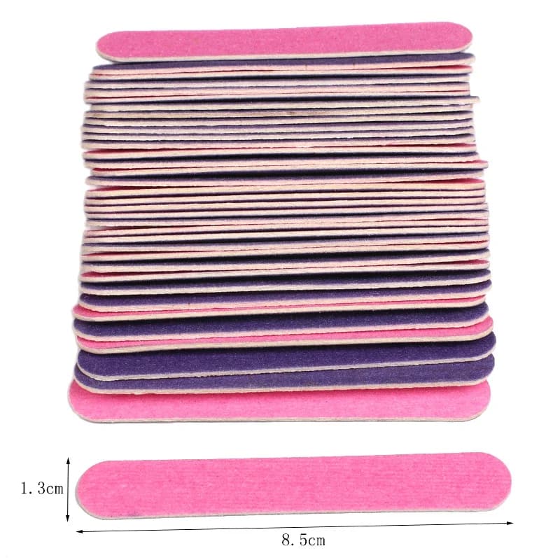 100 pz/lotto Mini Lime Per Unghie Usa E Getta Buffer Levigatura Blocco Doppio Lato 180/240 Professionale Manicure Pedicure Strumento Lime Per Unghie