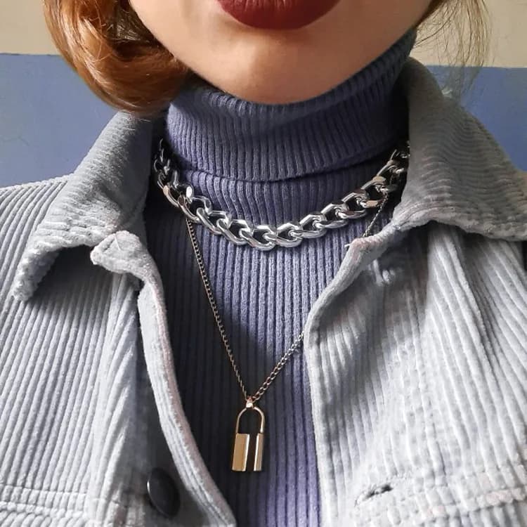 Gioielli transfrontalieri europei e americani, accessori in metallo creativi e personalizzati alla moda, stile freddo ed elegante.