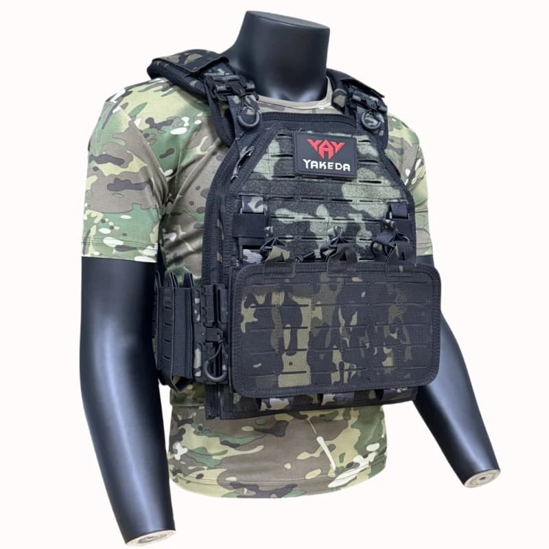 Tactical vest YAKEDA 6094 Lightweight Quick Hook with Laser Cutting, SWAT 1000D Vest Molle, Chaleco Tactical Loaders