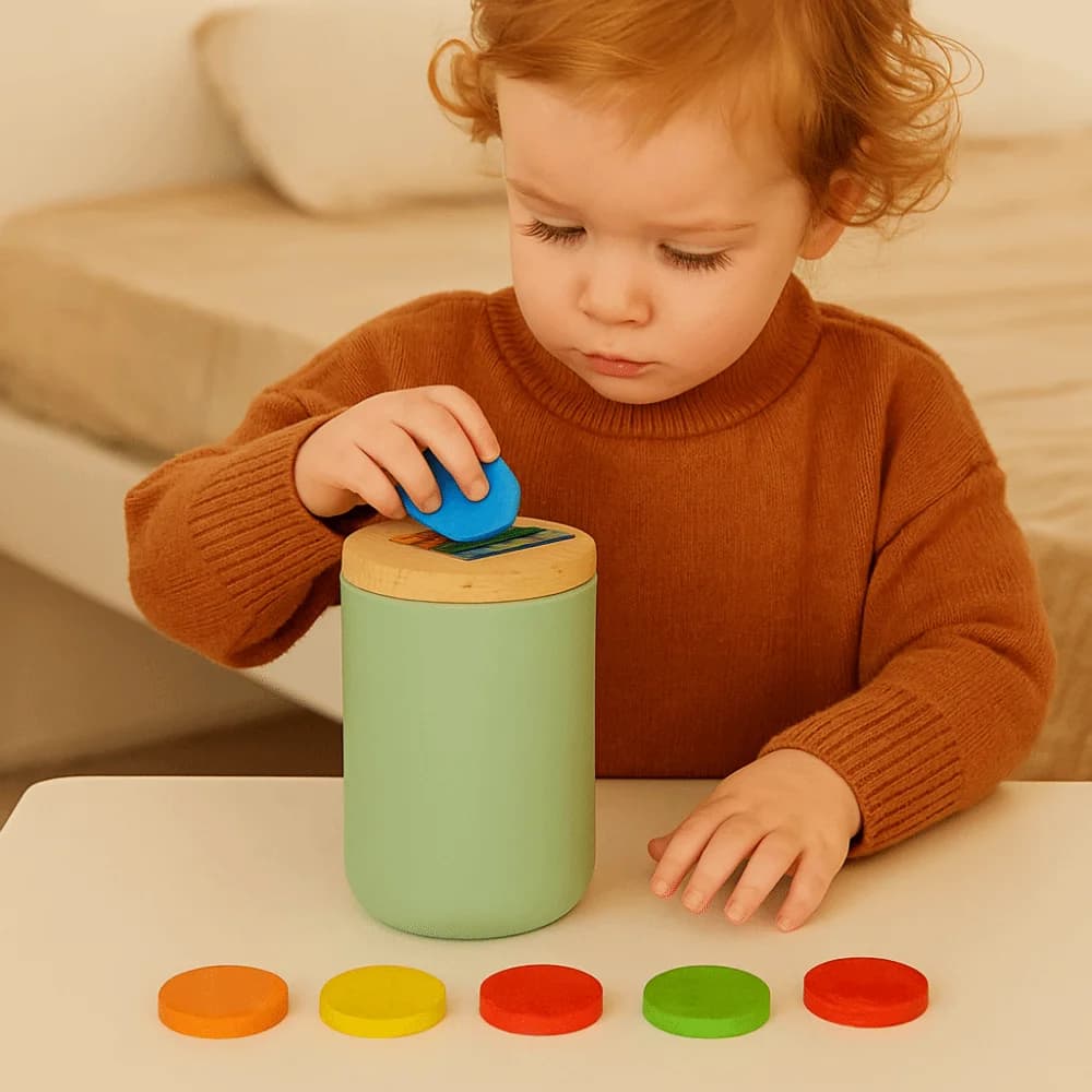 Tazze in Silicone per Classificazione Montessori: Forme e Colori, Movimenti Fini delle Dita, Educazione Precoce al Conteggio