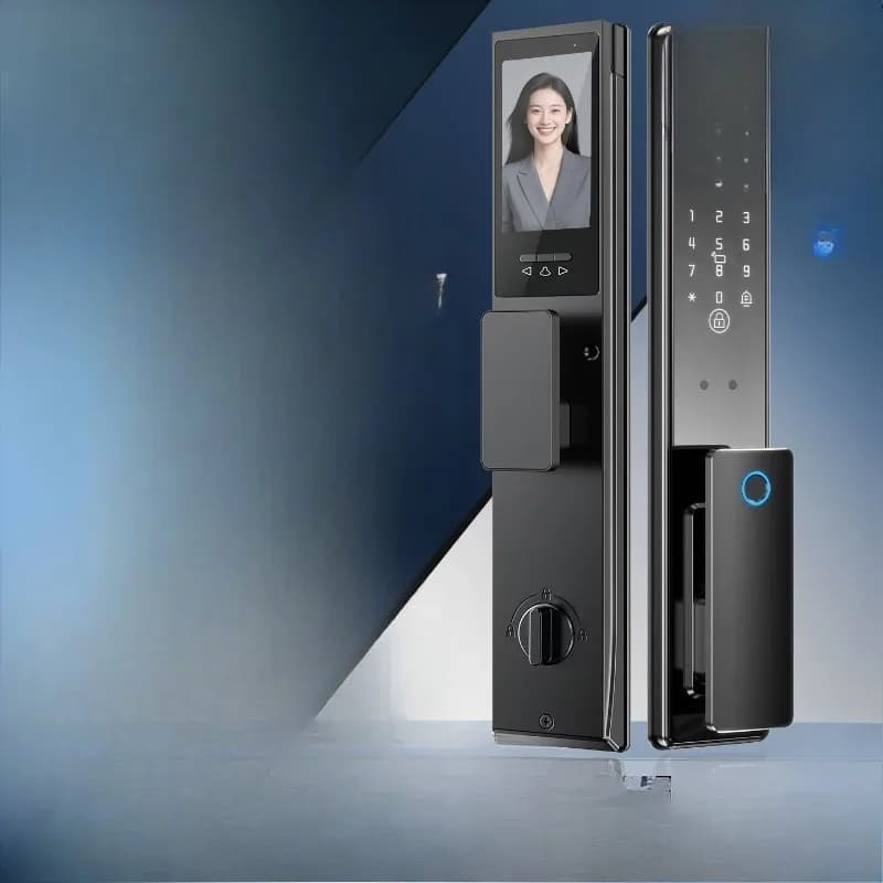 Serratura Intelligente Automatica con Riconoscimento Vene Palmari, Riconoscimento Facciale 3D, Impronta Digitale, Antifurto, Serratura Elettronica con Password per Casa
