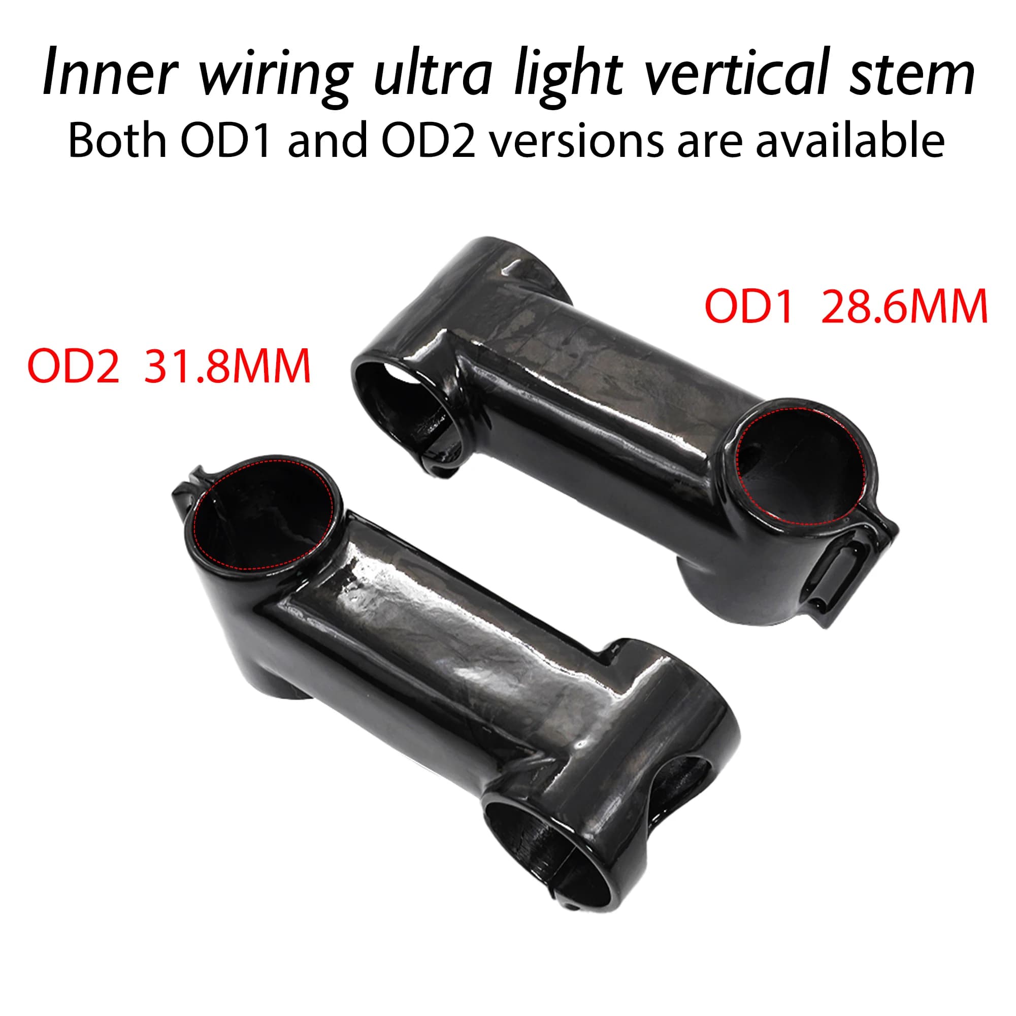 Attacco manubrio ultraleggero integrato DARIMO-IX2 6 ° /17 ° , adatto per MTB, bici da strada, cablaggio interno, ud opaco/lucido, attacco manubrio