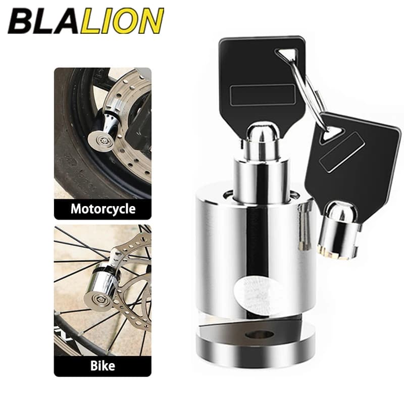 BLALION Lucchetto per bicicletta Moto Scooter elettrico Lucchetto antifurto per scooter elettrico per ruote da skateboard Blocco serrature per freni a disco