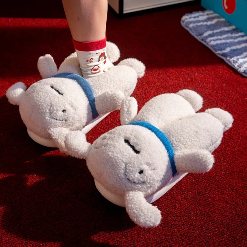 3D Cotton Slippers for Women, Warm and Soft for Autumn and Winter, Non-slip Sole, Couples Home Slippers, Also for Men
