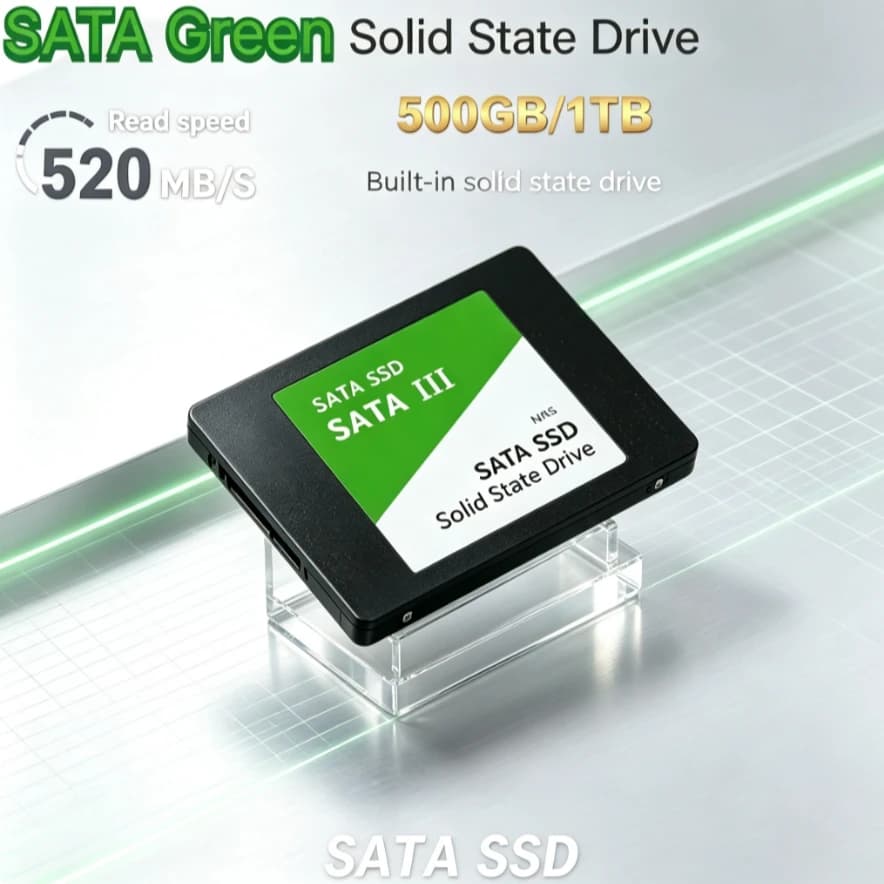 Original SATA Green High Speed Green Portable SSD Large Capacity Solid State Storage Drive For Laptop Desktop Smartphone Backup