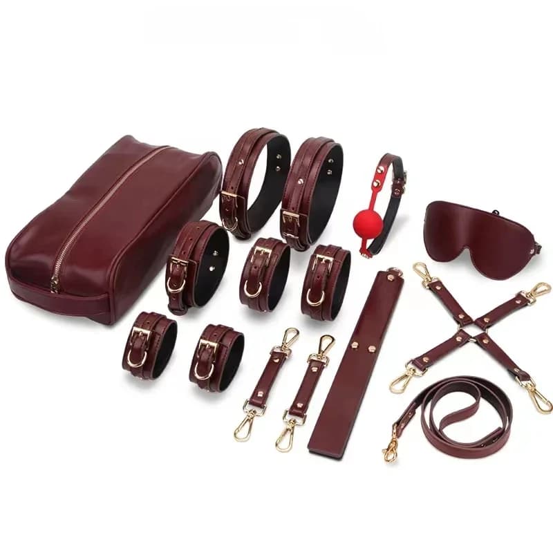 Set di Collare Choker Regolabile e Anello per Gamba con Vano Portaoggetti per Uomo, Donna e Coppie