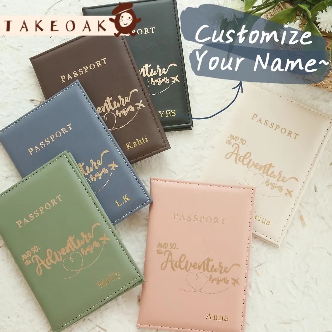 Portafoglio Personalizzato con Nome Inciso in Pelle PU, Regalo Personalizzato per Uomo e Donna, Portacarte Sottile con Blocco RFID, Portafogli da Viaggio