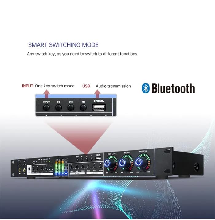 FX12 anti ondeggiante funzione USB bluetooth Altoparlante effetor professionale da palco sistema audio dj processore audio ktv karaoke
