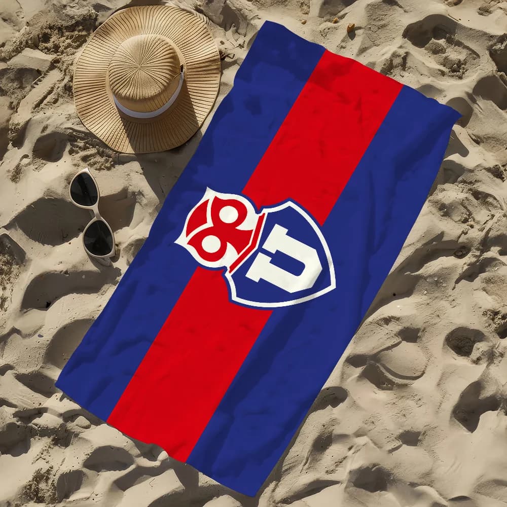 Asciugamano da calcio C-Chile LOGO U-University Regalo morbido per piscina per viaggi Palestra Doccia Campeggio Asciugamano da spiaggia grande sportivo ad asciugatura rapida