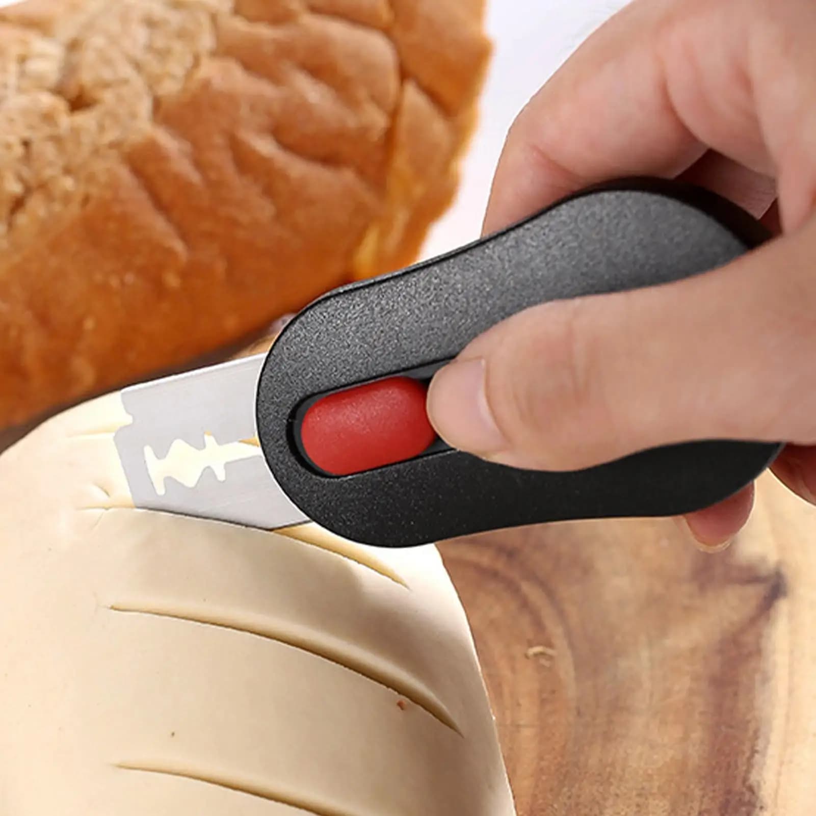 New Set of Blades for Engraving of the Bread, Tool to Make the Bread with Natural Liege with 5 Spare Blades, Knife for Engraving of the Bread, Rasoi Tagliapane