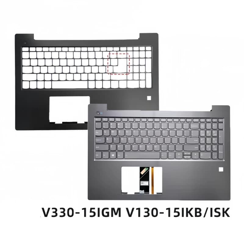New Palmrest Upper Cover Keyboard Top Case For Lenovo V130-15IKB/15IGM V330-15ISK/15IKB E53-80 Bottom Cover Lower Base Carcass