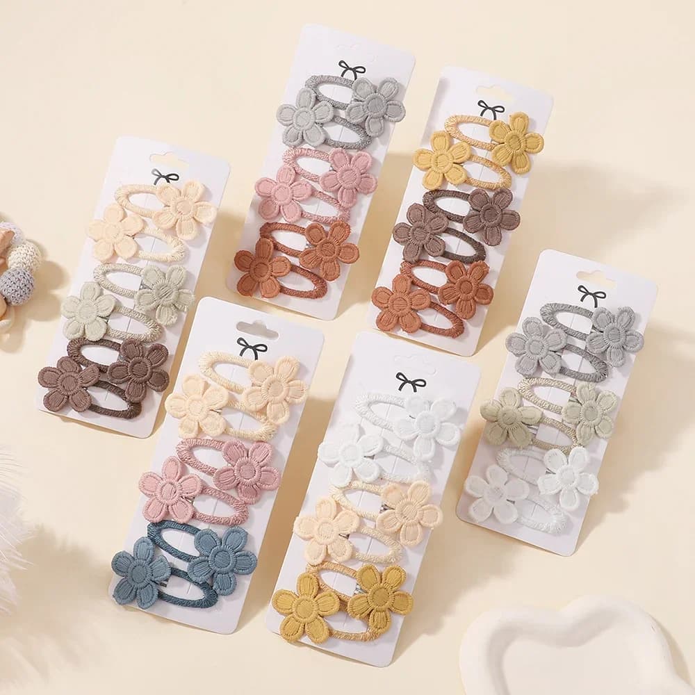 6 pz/set carino margherita fiore fermagli per capelli per neonate bella botto clip laterale forcine principessa barrette accessori per capelli per bambini 2025