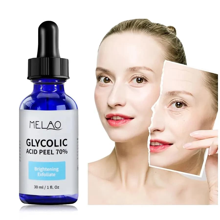MELAO Peel Water Siero viso glicolico Esfolia e riduce i pori Riduce i breakout dell'acne e l'aspetto dell'invecchiamento e delle cicatrici