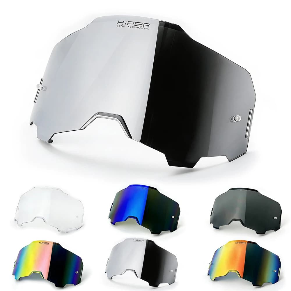 Lenses for Motocross Eyewear 100% Unisex, for MX Helmet Moto Dirt Bike ATV Ski Sports Open, Scooter Glasses, Cycling Mask