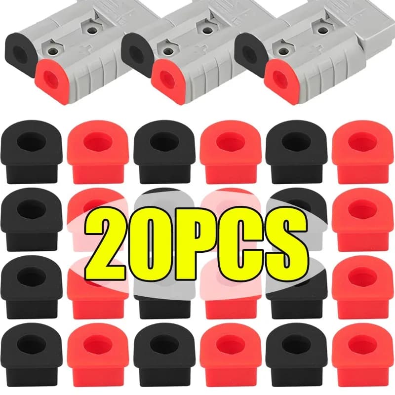Dust Cover for Battery Connector, Silicone Protective Cap Waterproof for Elevator Carts, Verricelli, Solar Panels, Electric Kits for Caravan