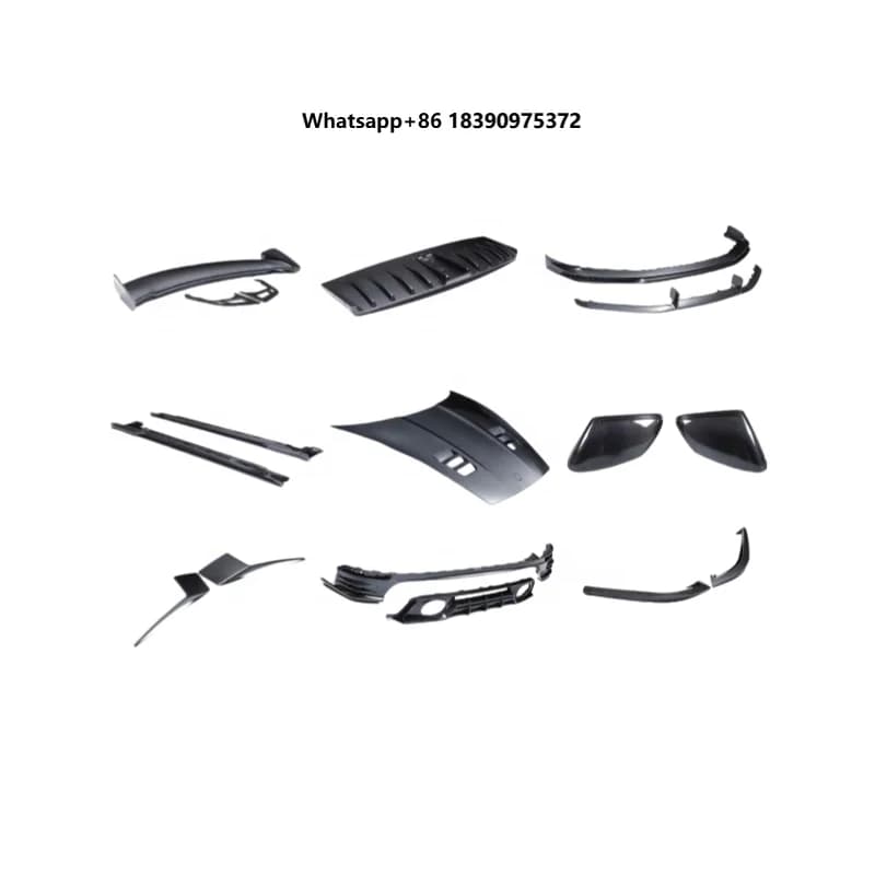 Body Kit PK Style Dry Carbon Fiber Front Lip Side Skirts Rear Diffuser Rear Spoiler Hood Side Mirror for 911 992.2