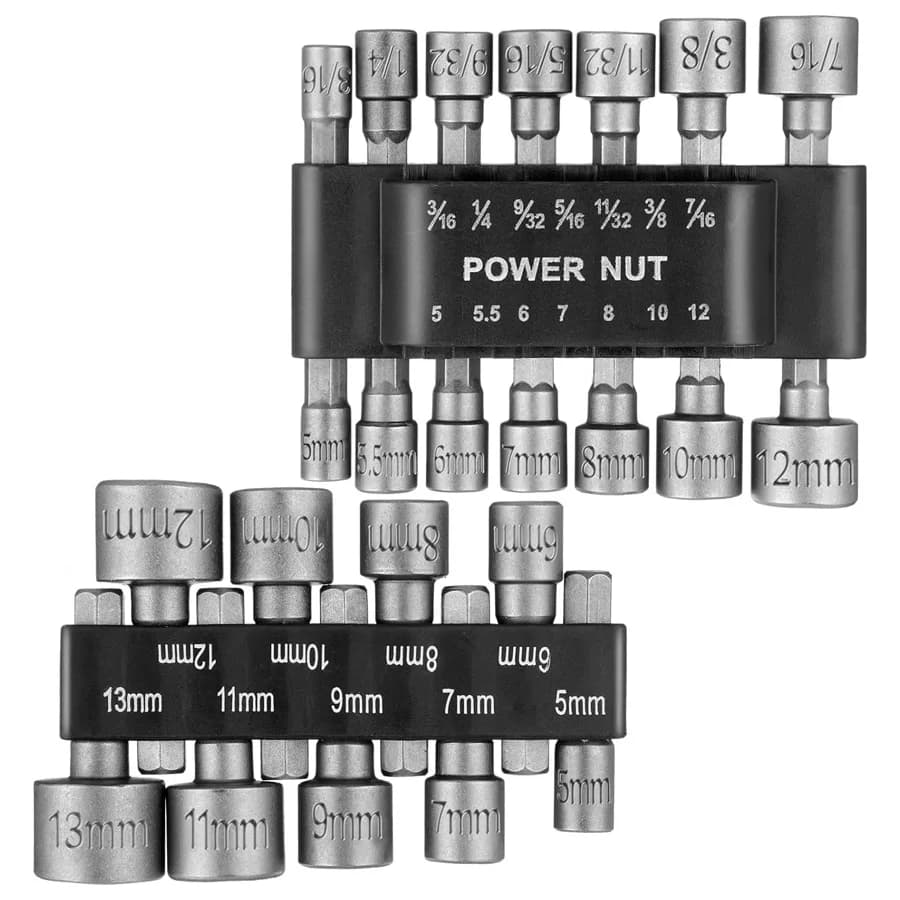 9 pcs/14 pcs Powerful Exhaust Key Hexagonal Handle Hexagon Cacciavite Presa Extend Auction Cacciavite Pneumatic Insert