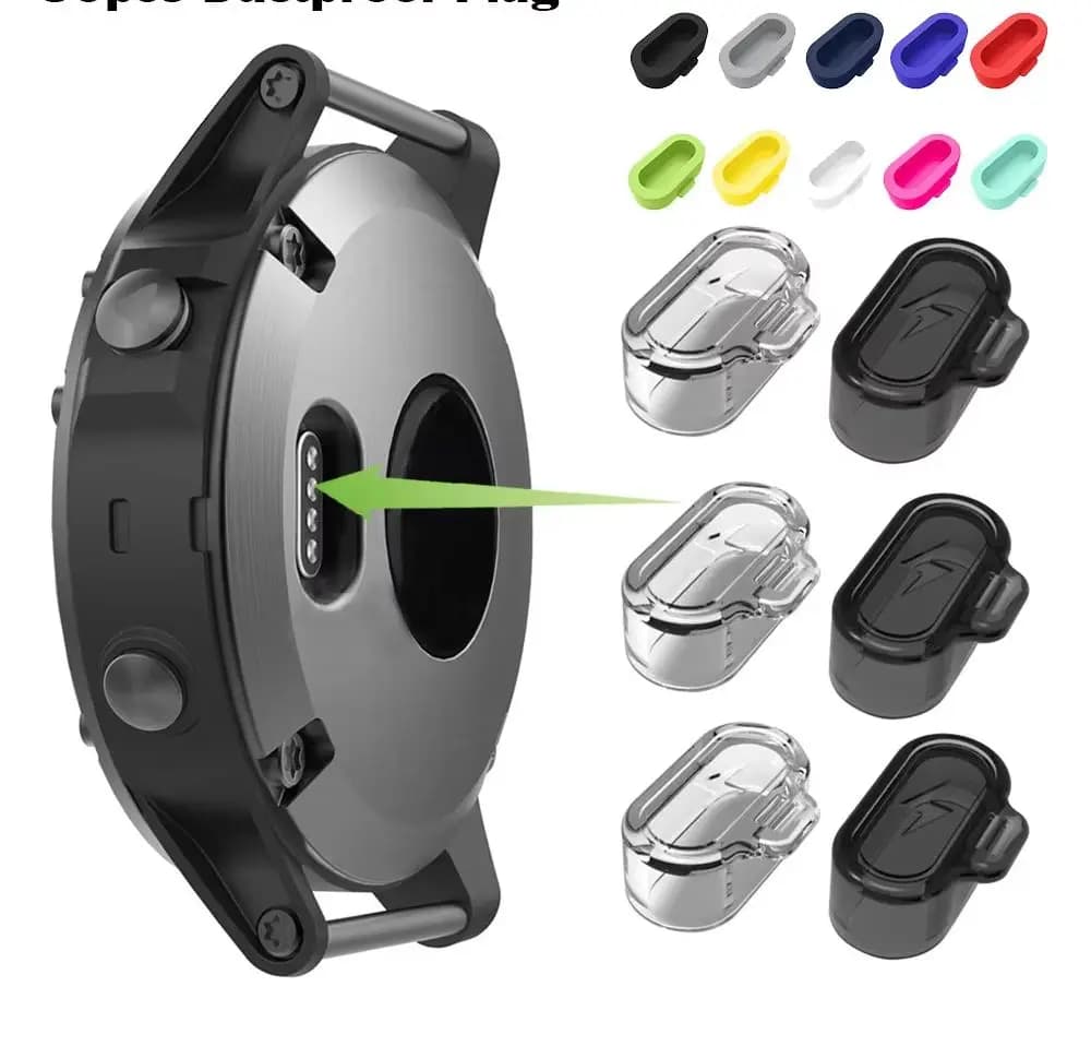 Silicone Per Garmin Fenix 7X 7 7S EPIX 6 5 6X 5X 6S Tappo Antipolvere Tappi di Protezione Per Garmin Forerunner 945 935 965 265 Anti-Graffio