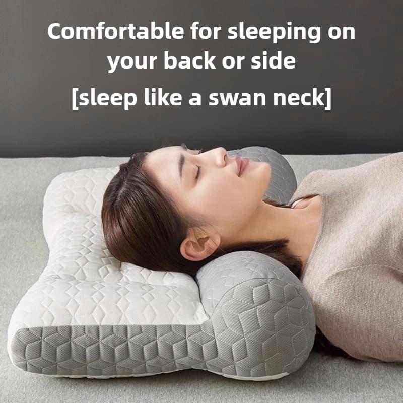 New Upgrade Latex Traction Neck Pillow Multi Functional Partition Filling High Weight Fine Fiber Orthopedic Pillows for Sleeping