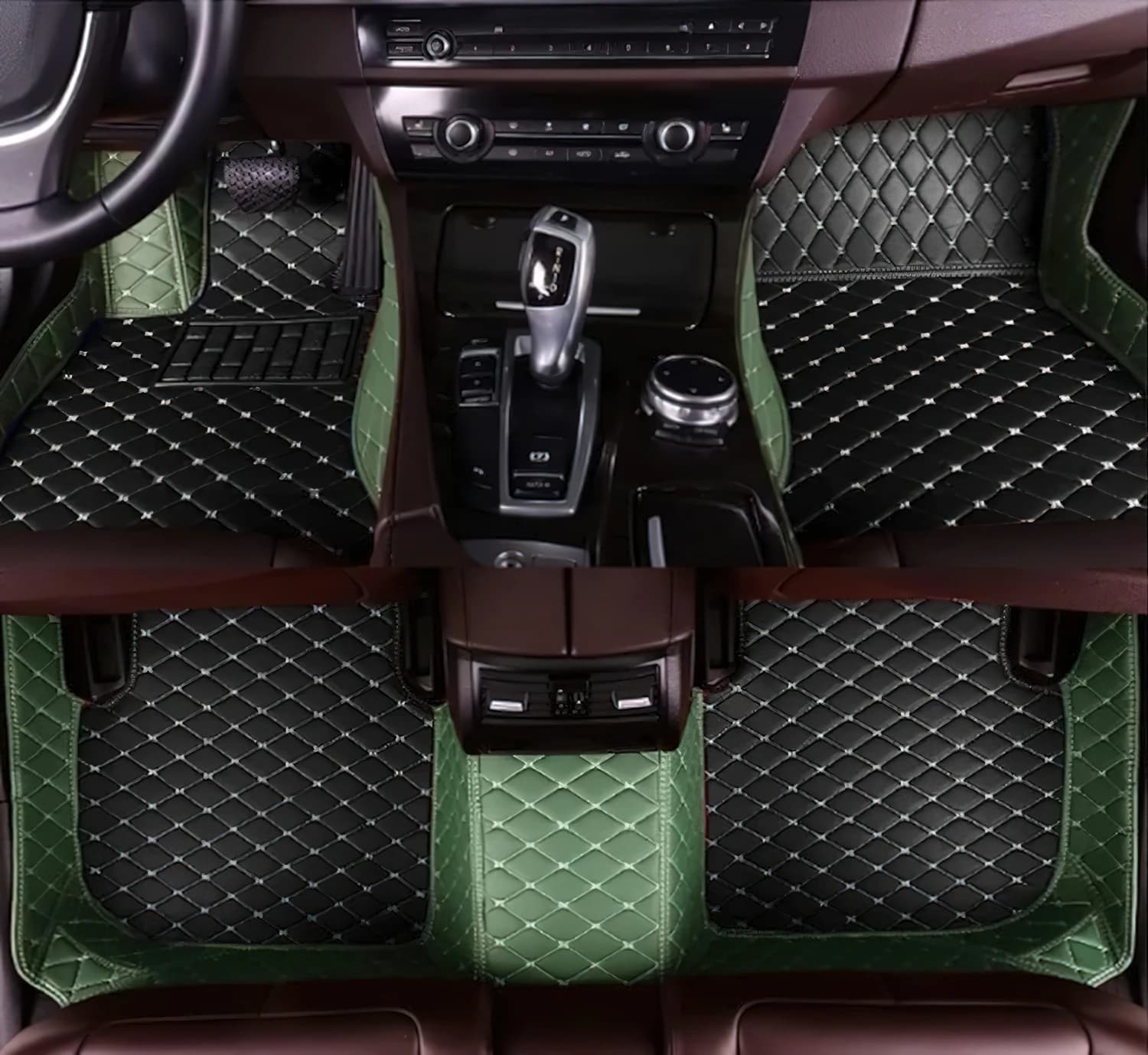 Accessori Tappetini in pelle per auto per Smart Forfour 2016 2017 2018 2019 2020 Tappetini per auto personalizzati Tappetini per veicoli