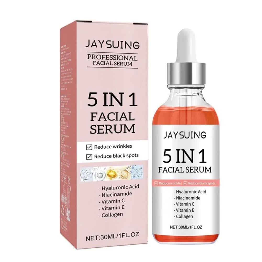 1/2/3/5/10 Pz 5 In 1 Hyaluronic Acid Siero Viso Hydrating Vitamin C Collagen Fulmine Siero Viso Reduce Skin Care Pores