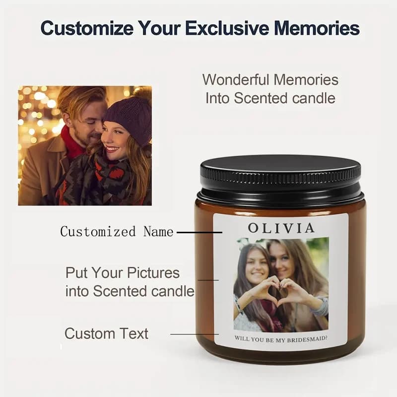 3.5 oz/100 g custom brown cup aromatherapy candles, suitable for home decoration, holidays, birthdays, Valentine's Day gifts