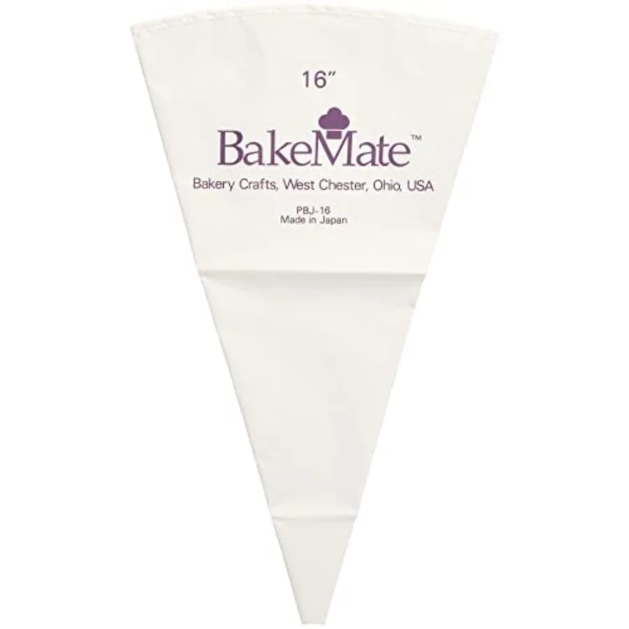 Reusable Pastry Bag, 16", Double-Coated Cake Ping Bag, nced Bottom, Stitced Boarder, Ping Frosting on Cakes, Cupcakes, and Coes