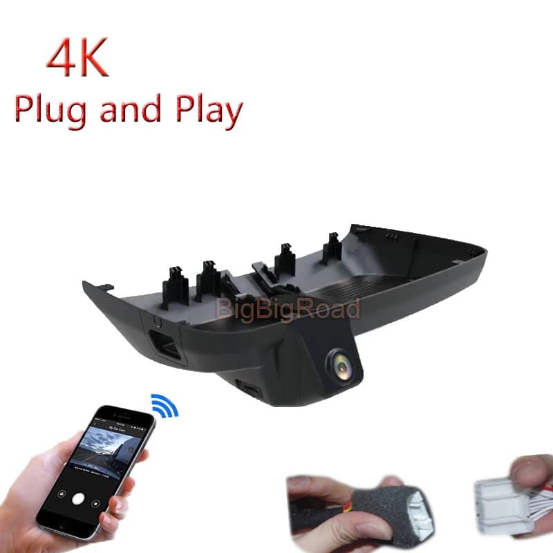 4K Plug And Play For Haval Great Wall H5 2023 2024 Car Wifi DVR Video Dash Camera FHD 2160P Box Black Dash Cam