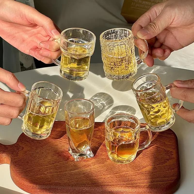 Bicchiere Creativo per Bere, Tazza Speciale per Vino, Ideale per Feste e Raduni, Bicchiere in Vetro Trasparente
