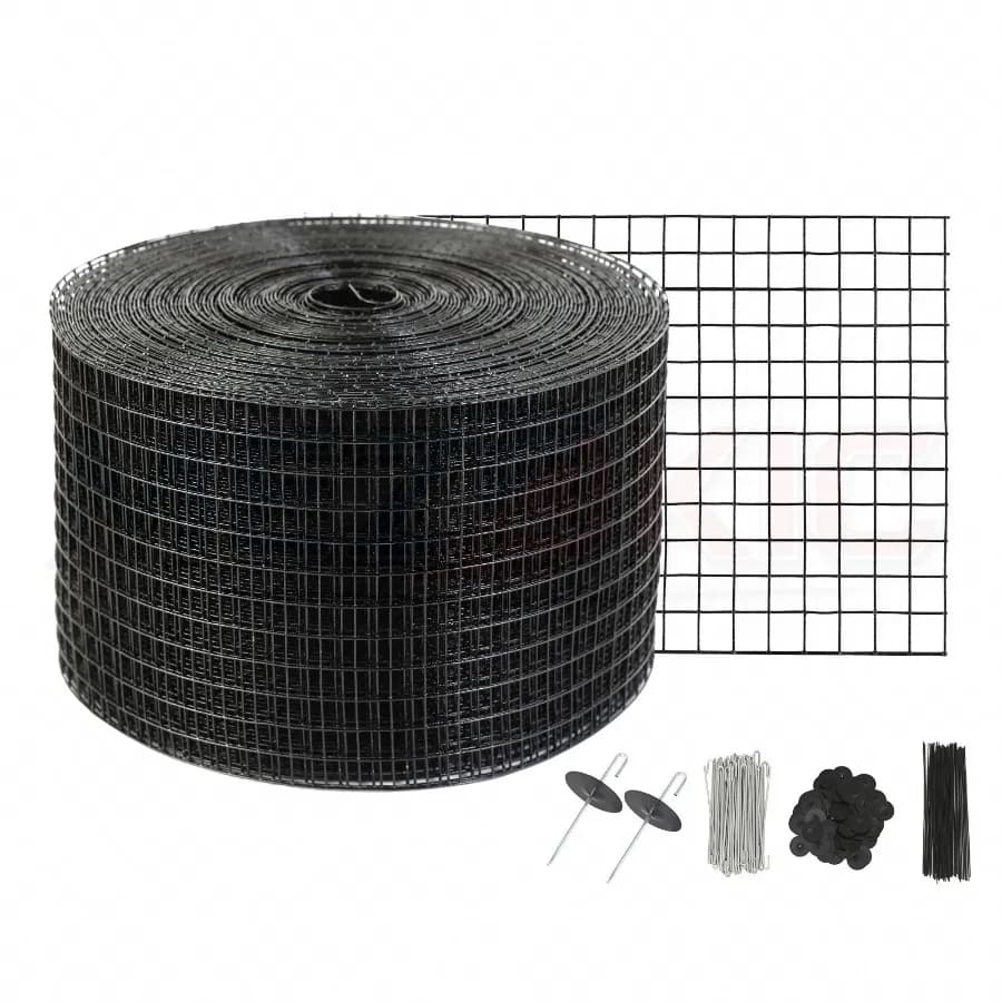 8 inch x 100ft Solar Panel Bird Guard, Critter Guard Roll Kit with 70pcs Aluminum Alloy Fasteners, Solar Panel Guard with Rust-