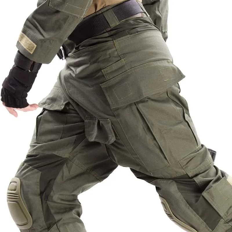 Pantaloni Tattici da Esterno Gen3 per Uomo, Pantaloni da Combattimento con Protezioni per le Ginocchia, Pantaloni da Caccia Verdi Elastici e Resistenti all'Usura