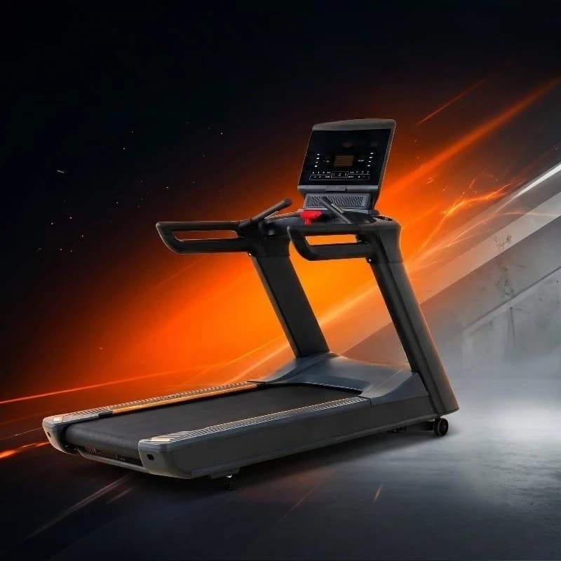 Commercial Large Screen Touch Smart Treadmill Wireless Portable Design HD Operation Console Wide Anti-slip Running Belt