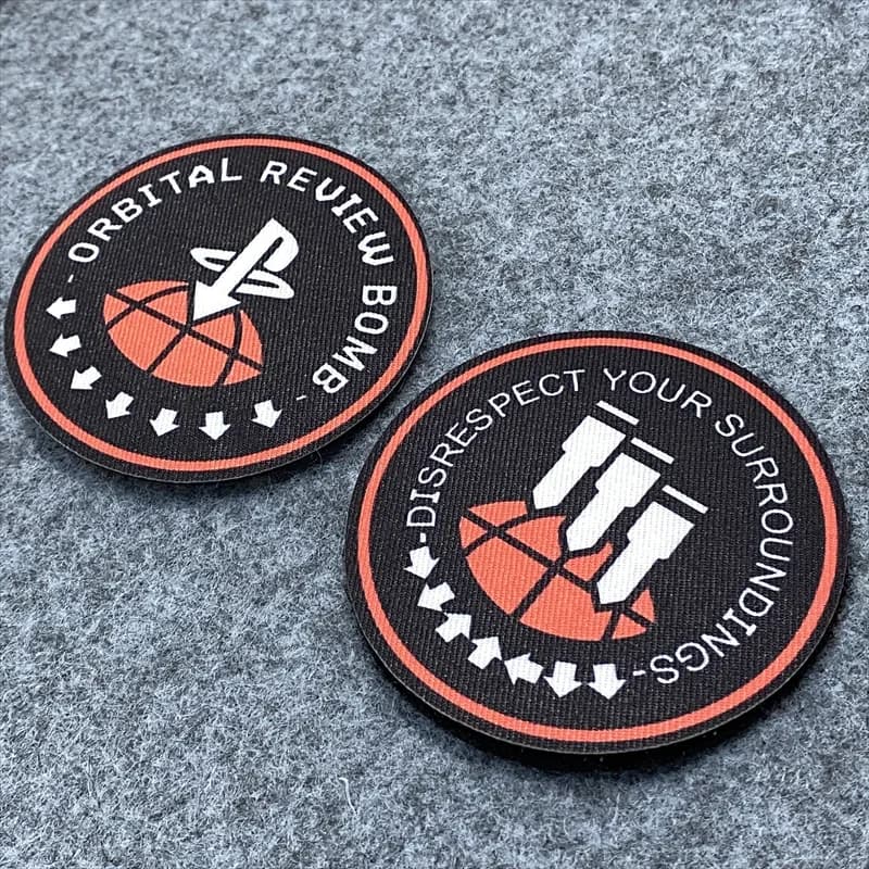 Print Patch Pattern Creative Moral Tactical badge red and black hook and ring clothes stickers backpack decorative accessories