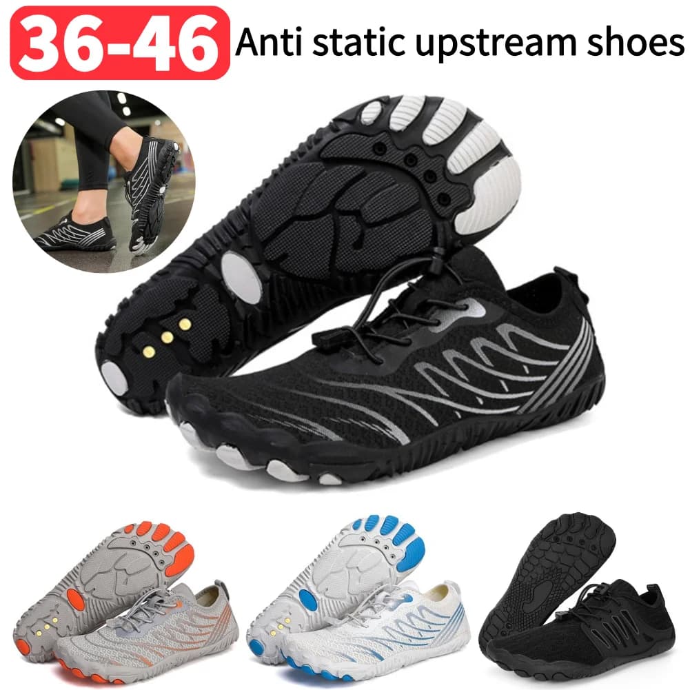 Scarpe di messa a terra con scarpe con messa a terra conduttive in rame Scarpe da acqua flessibili e traspiranti Scarpe leggere a piedi nudi per sport acquatici