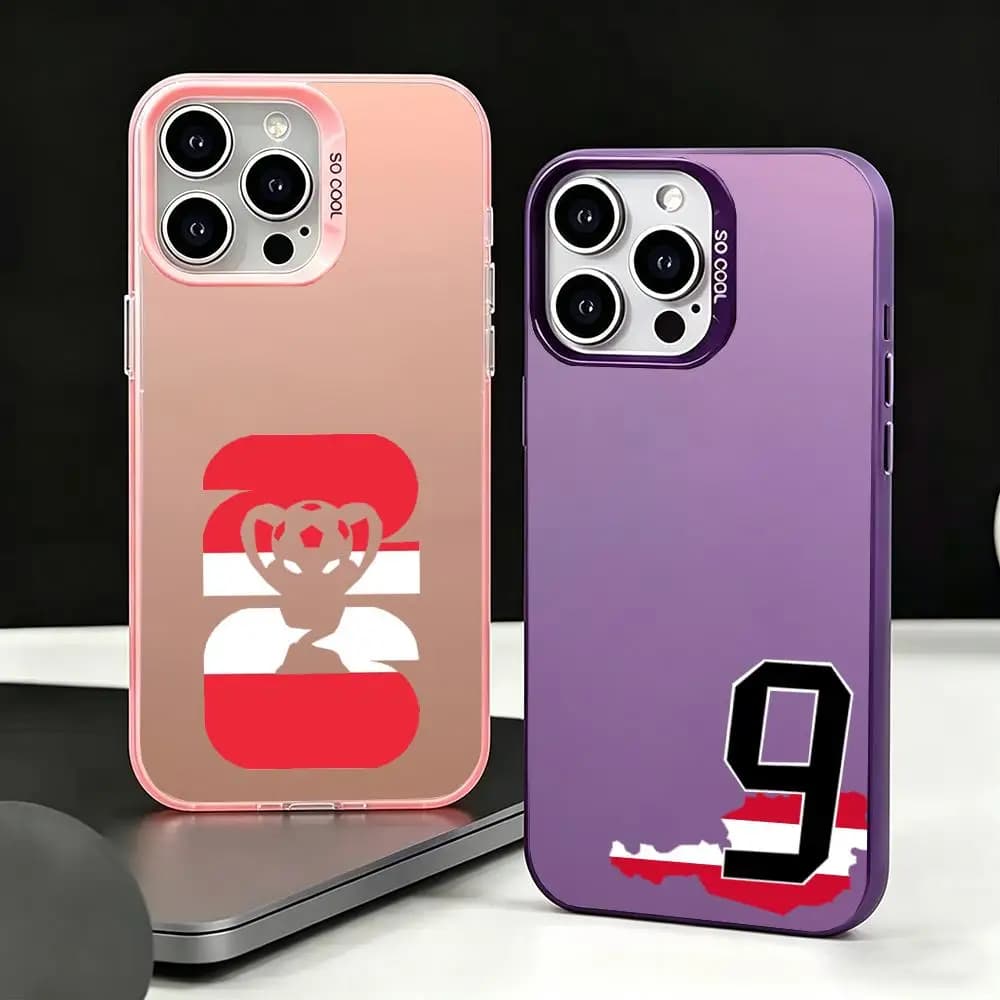 Phone Case Color Silver Plated TPU Shockproof Soft Case For iPhone 16 15 14 13 12 11 XS XR 7 P-Austria
